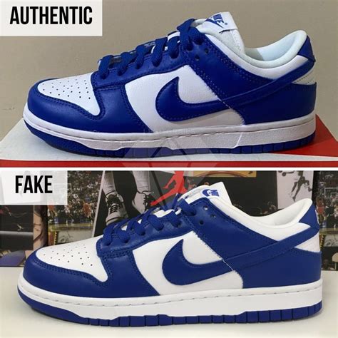 nike dunk real vs low